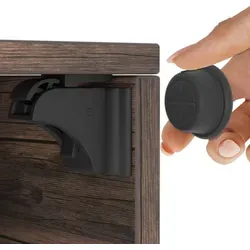 Magnetische Kindersicherung ohne Bohren - 20 Schlösser + 4 Schlüssel, schwarz - Kindersicherungen für ein sicheres Zuhause: 20 unsichtbare Schlösser mit einfacher Klebemontage, ideal für Möbel in Mietwohnungen und für Kinder von 0-4 Jahren.