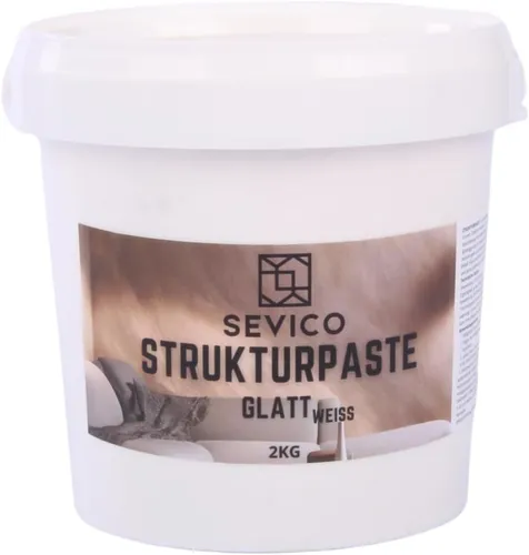 Strukturpaste Weiße 2kg Modellierpaste DIY Modelliermasse GLATT Spachtelmasse
