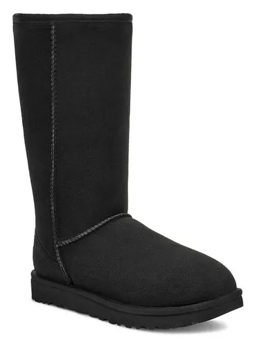 UGG Classic Tall II Stiefel Schwarz EU 37 - Wanderschuhe mit hochwertigem Veloursleder und warmem Lammfellfutter, ideal für kühle Tage und vielseitig kombinierbar. Unterstützt Frauen in der Lieferkette durch Herproject.
