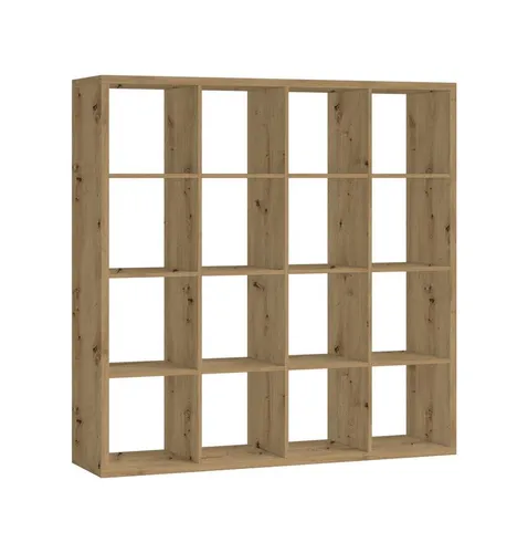 PREISBRECHER Raumteiler Style, 16 Fächer, Artisan Eiche Dekor - 147x147x38cm (BxHxT)