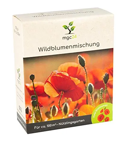 mgc24® Wildblumenmischung - Blumenmischung für nützliche Insekten ein- & mehrjährig 100g für 100m²