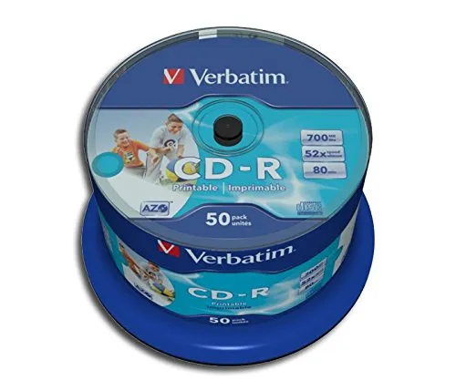 Produktbild Protected CD-R 80 Verbatim 52x DLP Print 50er Cake
