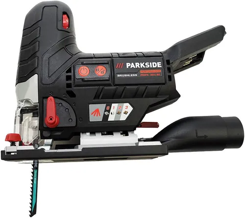 PARKSIDE PERFORMANCE® Akku-Stichsäge 20V PSSPA 20 im Transportkoffer - Akku-Stichsäge mit bürstenlosem Motor für hohe Lebensdauer, Pendelhub und integrierte LED. Perfekt für präzise Schnitte in Holz und Metall, inklusive 3 Sägeblätter und praktischem Koffer.