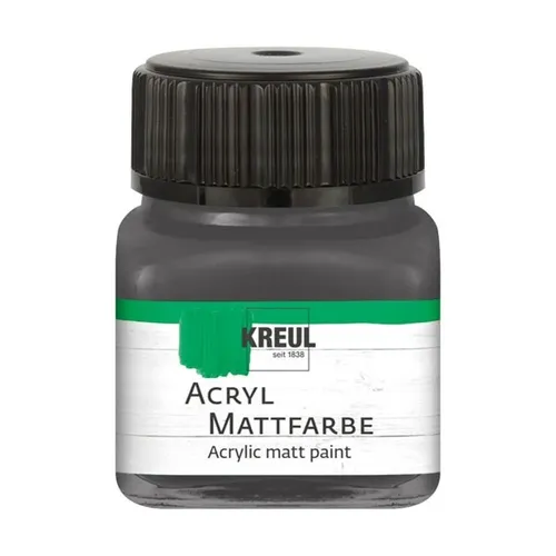 Kreul Acryl Mattfarbe graphitgrau 20ml Glas 100ml/12,45 Euro
