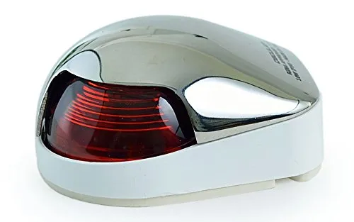 wellenshop 12V Backbord-Laterne Positionslicht Boot 8 Watt 112.5°