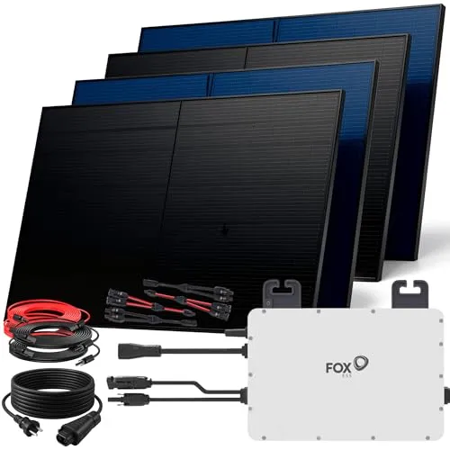 SUNNIVA Balkonkraftwerk 2000W BIFAZIAL FULLBLACK Komplettset