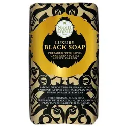 Nesti Dante Luxury Black Schwarze Seife 250 g - Hautpflege mit luxuriöser schwarzer Seife, reinigt sanft, spendet Feuchtigkeit und reduziert Plastikmüll durch nachhaltige Verpackung.