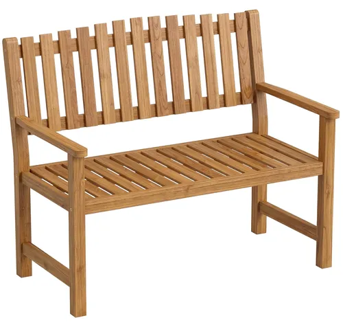 Outsunny Gartenbank 2-Sitzer aus FSC Akazienholz - FSC-zertifizierte Akazienholzbank für zwei Personen, stabil und wetterbeständig. Ideal für Garten, Balkon oder Terrasse – genießen Sie entspannte Stunden im Freien!
