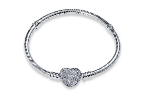 LuxusKollektion Gliederarmband Armband Schlangen Damen Charm Kugelverschluss 925 SL-292 7.1 in 18 cm
