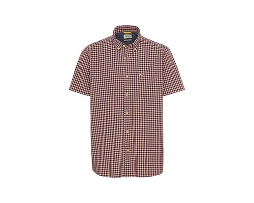 camel active Herren Kurzarmhemd Karo rot M in schwarz von camel active