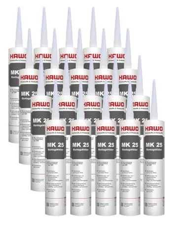 20x KAWO MK 25 Montage-Kleber Montagekleber Sofortkleber 310 ml