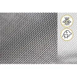 Fliegengitter Meterware Haustiergewebe in schwarz von empasa