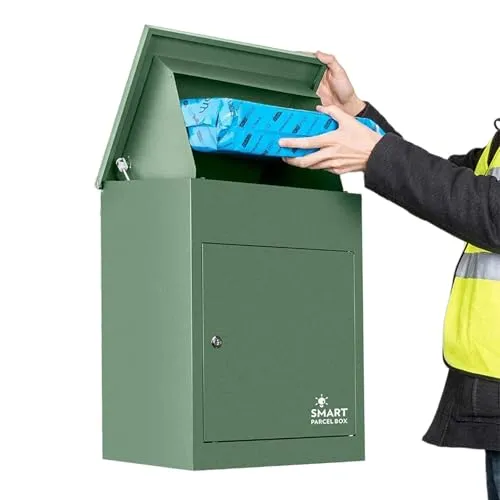 SMART PARCEL BOX Paketbox für Wandmontage in grün von Smart Parcel Box