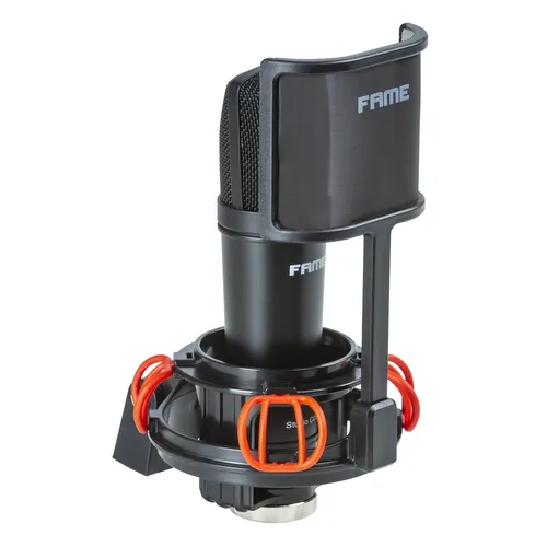 Fame Vocal Kit - Mikrofon-Set für Einsteiger mit C05 FET Kondensatormikrofon, elastischer Halterung und Pop-Schutz. Ideal für professionelle Vocal- und Instrumentenaufnahmen überall.