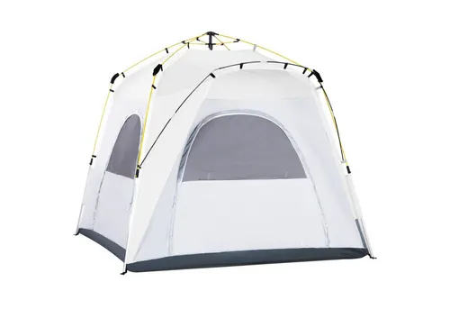 MC Star Kuppelzelt für 4 Personen leicht, stabil wasserdicht UV 50+ Pop Up Campingzelt, (mit Haken Tür Fenster, Bodenplane Familienzelt mit 1000mm Wassersäule Zelt für Camping Reise Trekking Garten)