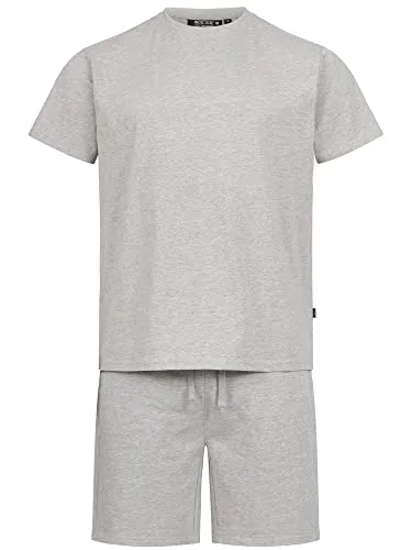 Produktbild Indicode Herren Freizeitanzug Comfy Shirt & Shorts Set grau M (50)