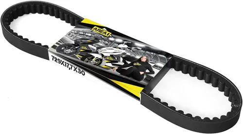 Area1 Zahnriemen eilriemen 729x17,7x30 GY6 50ccm China 4Takt Motorroller mit 12 Zoll, Kompatibel mit Baotian Benzhou Guoben Huatian Lingben Rex