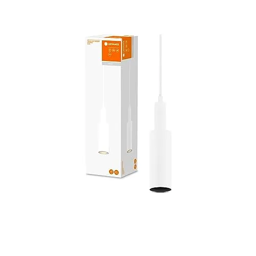LEDVANCE TRACKLIGHT PENDANT CYLINDER, Schienenpendelleuchten mit GU10 Fassung, Geeignet für Lampen mit GU10 Sockel, Nennspannung: 220…240 V, White, Höhe: 1500.00 mm, Schutzart: IP20, Garantie: 5 Jahre