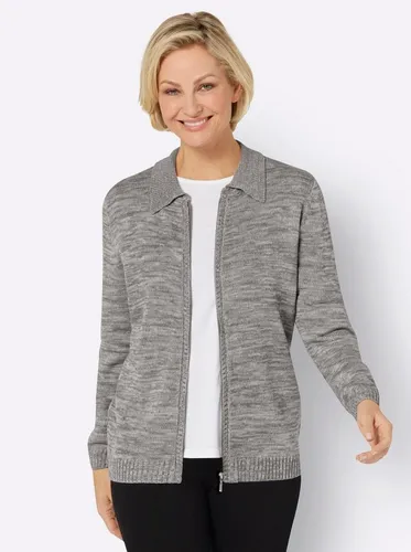 Sieh an! Strickjacke Strickjacke Langarm Jersey