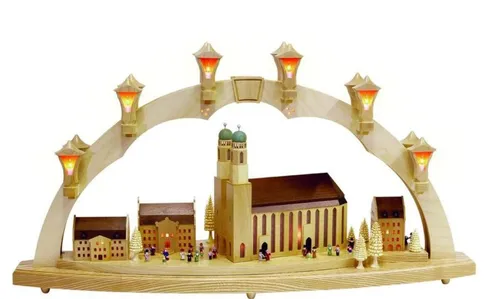 Richard Glaesser Schwibbogen Lichterbogen Münchner Frauenkirche