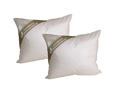 Betten Hofmann Kopfkissen 2 Stück - 2 Stück Kopfkissen 35x40 cm, 100% Baumwollbezug, ideal für Rückenschläfer und Seitenschläfer, allergieneutral und temperaturausgleichend, made in Germany.