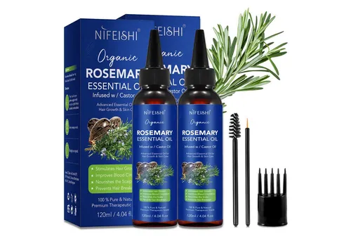 P-Beauty Haaröl mit Rosmarin- und Rizinusöl - Haaröle zur Förderung des Haarwachstums und zur Pflege von Kopfhaut und Haut. 100% natürliche Inhaltsstoffe stärken das Haar und beugen Haarausfall vor.