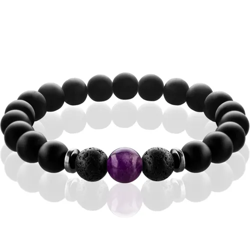 FABACH Armband Chakra Perlenarmbänder mit 8mm Schmuckstein-Perlen