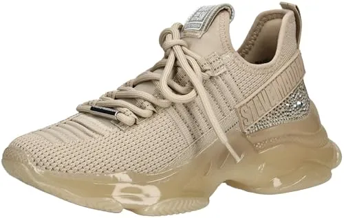 Steve Madden Maxilla-R-E Damen Sneaker - Modische Damen Sneakers mit rutschhemmender Gummisohle und gepolstertem Kragen für optimalen Tragekomfort. Perfekt für jeden Anlass, egal ob lässig oder schick!