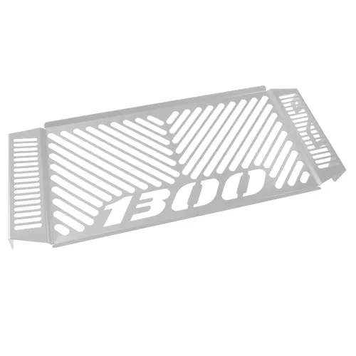 ZIEGER Kühlerabdeckung für Honda CB 1300 - Silber - Kühlerschutzgitter aus gebürstetem Edelstahl, perfekt für den Frontbereich Ihrer Honda CB 1300. Schützt den Kühler und verleiht Ihrem Motorrad einen edlen Look.