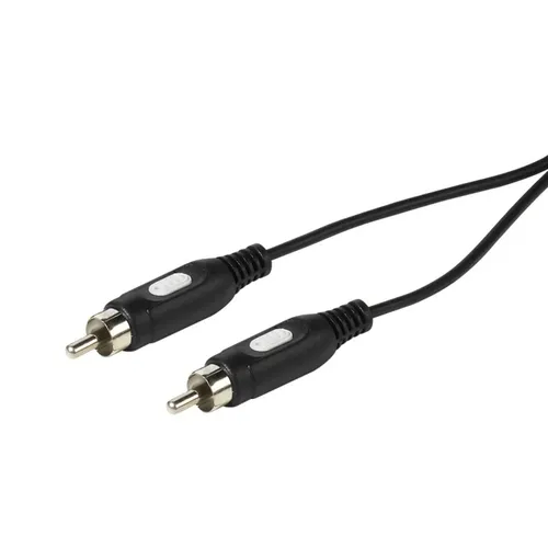 VIVANCO Hochwertiges Cinch Kabel, kompatibel mit Subwoofer, Cinch Stecker auf