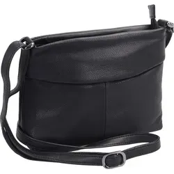 Schwarze Ledertasche mit Reißverschlussfach – Stilvoll & Praktisch - Elegante Handtasche mit Außenreißverschlussfach und verstellbarem Schultergurt. Ideal für den Alltag, bietet viel Stauraum und durchdachte Fächer für Ihre Essentials.
