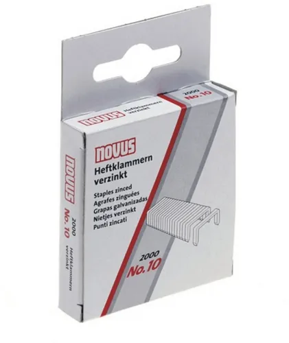 NOVUS Heftklammer Heftklammern Nr. 10 verzinkt