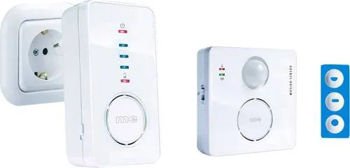 M-e modern-electronics Durchgangsmelder 90 dB BELL-221 - Bewegungsmelder mit 90 dB Lautstärke, 360° Überwachung und 8 Klingeltönen in CD-Qualität. Mobiler Funkempfänger mit integriertem Akkupack für flexible Nutzung.