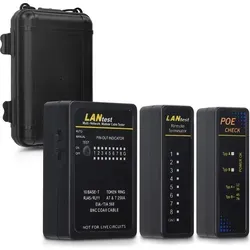 Netzwerkkabel Kabeltester für RJ45 RJ11 ISDN LAN - Stecker, Buchsen & Abdeckplatten – Zuverlässiger Kabeltester für präzise Netzwerkdiagnosen und schnelle Fehlererkennung.
