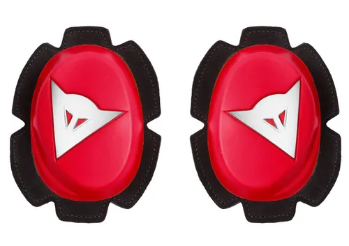 Dainese PISTA SLIDER Knie-Schutz Rot/Weiß - Motorradhosen mit innovativem Schutzdesign für maximale Sicherheit und Komfort beim Fahren.