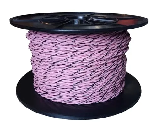 JUST SOUND best choice for caraudio Lautsprecherkabel 2x1,5mm² OFC Kupfer Meterware Rosa – Verdrilltes Kabel für Auto Hifi Heimkino – Flexibel & Made in Germany