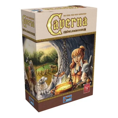 Caverna: Die Höhlenbauern - Expertenspiel für 1-7 Spieler - Gesellschaftsspiel für abenteuerlustige Zwerge. Baue deine Höhlen, sammle Erze und Rubine und erziele den größten Wohlstand. Ideales Spiel für Strategiefans ab 12 Jahren!