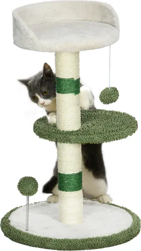 Katzenkratzbaum Klein 64 cm mit Spielball