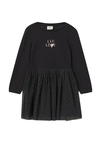 s.Oliver Minikleid mit Mesh-Rock und Glitzerprint von s.Oliver