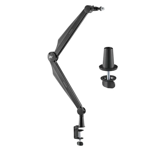 NanoRS Mikrofonhalterung - Höhenverstellbares Tischstativ für Mikrofone - Mikrofonständer mit 3/8