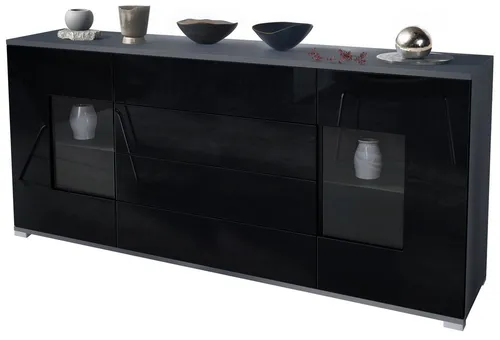 Vladon Sideboard Grömitz V2 in schwarz von Vladon
