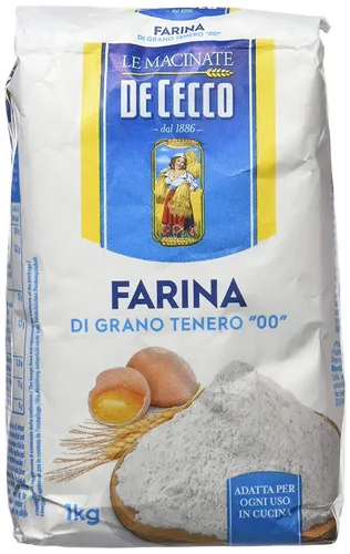 HAB & GUT -LM001-10- De Cecco Farina di Grano Tenero Tipo 00, 1 Kg
