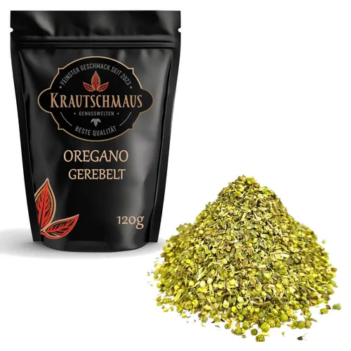 120g Oregano gerebelt von Krautschmaus Kräuter Gewürz gerebelt aromatisch kochen
