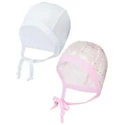 TupTam Erstlingsmütze TupTam Unisex Baby Erstlingsmütze zum Binden 2er Pack rosa 62-68