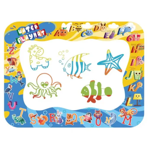 Kreativset Aqua Water Doodle Matte, Montessori Spielzeug 80x100cm XL (Inklusive