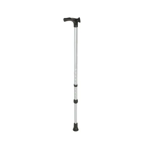 Rebotec Handy Gehstock mit anatomischem Griff, silber - Der Rebotec Handy Gehstock bietet einen anatomischen Griff für optimalen Komfort. Er ist leicht, 10-fach höhenverstellbar und ideal für den täglichen Gebrauch.