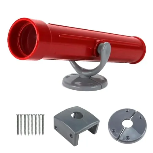 Fernrohr rot Fernglas für Spielturm Teleskop Zubehör Baumhaus Outdoor drehbar