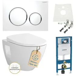 Geberit Vorwandelement Sigma Vento Wc Spülrandlos Komplettset Sigma20 Weiß