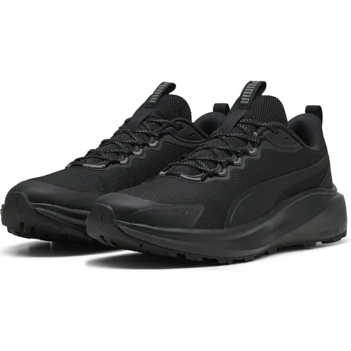 PUMA SKYROCKET LITE TRAIL Laufschuh schwarz 42,5 EU - Laufschuhe für Herren, ideal für Trails und Outdoor-Aktivitäten mit SOFTFOAM+ Dämpfung für hohen Komfort und optimale Unterstützung.