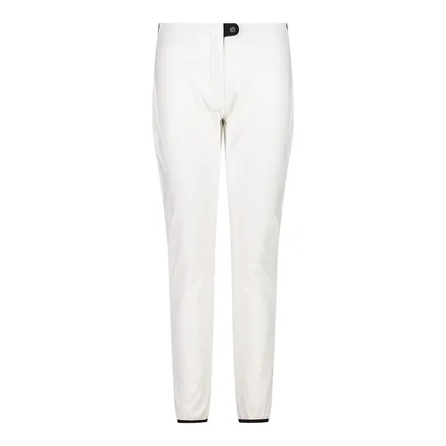CMP Woman Pant bianco (A001) 34 - Damen Skihose im Slim Fit mit hoher Wärmeisolierung und Atmungsaktivität. Ideal für Ski und Outdoor-Aktivitäten, wasserfest und aus hochwertigem Softshell-Material gefertigt.